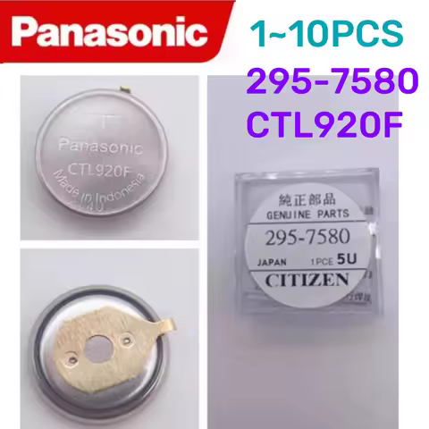 Original Panasonic ctl920f battery 295-7580 295 7580 CTL920F CTL920 weather light watch rechargeable