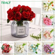 TEALY Artificial Flowers Blooming Silk Hydrangea DIY Craft Bridal Bouquet