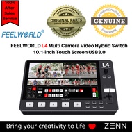 FEELWORLD L4 Multi camera Video Hybrid Switch 10.1-inch Touch Screen USB3.0 Fast Streaming