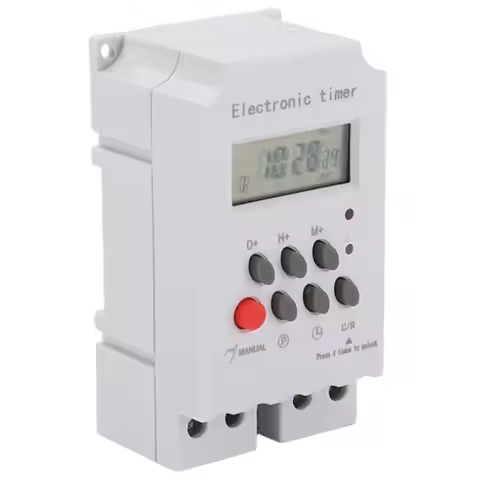 ABLN-TNCE 30A Timer Switch, Big Power Time Control Switch, 32 Groups Of Timer On And Off Light, Wate