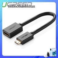 Ugreen Ugreen Mini HDMI to HDMI cable Ugreen 20137, 22 cm long, black.