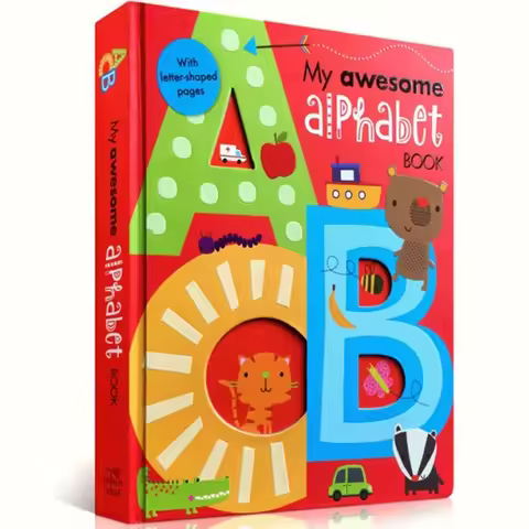 My Awesome Alphabet Book ABC Original English board Books Baby kids learning educational word book w