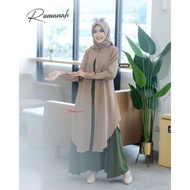 Tunik Overall Gamis ORI Brand Zabannia "Rumanah Overall"