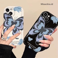 YX179 SOFTCASE CASING BUTTERFLY BLUE COMPATIBLE FOR VIVO Y01 Y1S Y02 Y02S Y03 Y04 Y12 Y12S Y15 Y15S 