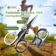 Bonsai168 Foldable Scissors 3CR13 Stainless Steel | Gunting Boleh Dilipat | Portable Travel Scissors