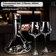 Elegant Iceberg Crystal Wine Accessory Set