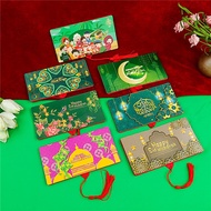 Folding Sampul Duit Raya 2024 Deepavali Eid Mubarak Angpao Folding Creative Red Envelope Ceremony Graceful Birthday Universal Card Envelope