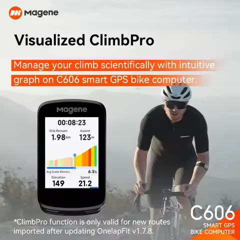 Magene C606 Touchscreen GPS Bike Computer 2.8inch Navigation Speedometer Cycling Digital Stopwatch O