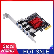 FAGG MALL-USB3.2 4-Port Expansion Card Desktop PCI-E to USB3.0 Type-C Adapter Card Four-Port 2U