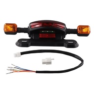 3-in-1 LED Taillight Electric Bicycle Turn Signal Rear Lamp E-Bike Rear Tail Light Indicator Cycling