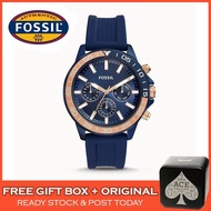 [100% ORIGINAL] Fossil BQ2498 Bannon Multifunction Chronograph Sports Blue Men Watch Watches Jam Tangan Lelaki