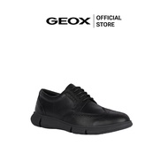 GEOX รองเท้าหนังผู้ชาย รุ่น U ADACTER F B - BLACK SS24 (U45B6BC9999M_S4BKXX)