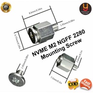 NVME M2 NGFF 2280 SSD Screw Bolt Mounting Kit Screw Screw Locking Button Motherboard Mount
