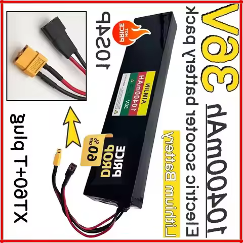 36V 10400mAh for 750W-1000W Electric Scooter Battery with BMS 10S4P Electric Scooter Lithium Battery