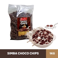Chocolate Simba Choco Chips| Simba Chocolate Flavored Cereal| Choco Crunch Simba 1Kg - Simba Strawbe