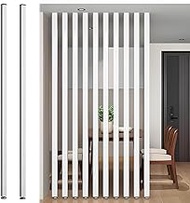 YVYKFZD Wall Partition Room Divider Floor to Ceiling Wooden Slats, Privacy Screens Decorative Screen