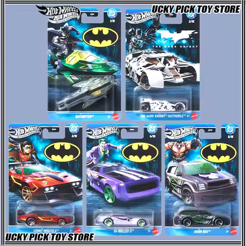 New Hot Wheels HGD89 Silver Series Batman Batmobile Series Alloy Car Model Die-Cast Batman Robin Ban