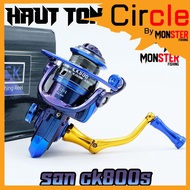 Spinning Reel Fishing CK800S By HAUT TON (Round 5.1: 1 Brake 6kg.)
