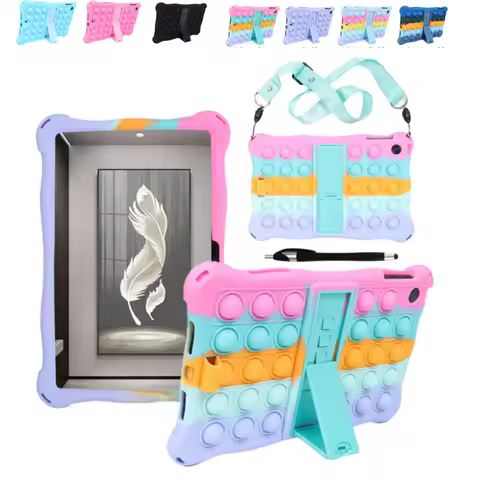 Kids Case for OPPO Realme Pad 10.4 Mini 8.7 Silicone Bubble Tablet Cover for pad 11 Air 10.3 inch wi