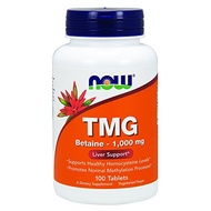 NOW Supplements, TMG Betaine (Trimethylglycine) 1,000 mg, Liver Support*,  FROM USA