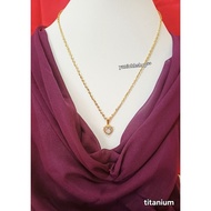 Titanium necklace nori chain 0.8mm anti-rust anti-fade