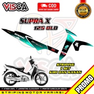 Striping Supra X 125 Old 2006 Variasi - Stiker Motor Supra X 125 Lama 2005 Desain Petronas