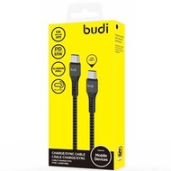 Type-C to Type-C HiGH Strength (Budi) Charging Cable Alluminum Shell Braided Cable Budi 1m PD 65W (Perfect for fast charging your Type-C devices, Mobiles/Tablets/MB Air 13')