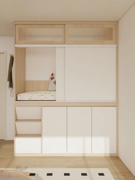 全屋定制 工人床  櫃房設計  Sideboard 轉角書桌床 床 Bunk bed 書枱衣櫃一體床 高架床 上床下書枱 多功能床架 床  樓梯櫃  衣櫃床 組合床 雙層床 上下床 包送貨free d