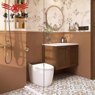 American Retro Bathroom Tile French Style200200Caramel Color Micro Cement Wall Tiles Toilet Bathroom