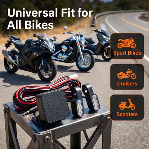 Motorcycle Safety Kit 77GHz BSD Radar Blind Spot Detection and Lane Change Warning Motorcycle Alert