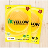 IK Yellow A4 Paper 70gsm & 80gsm (500 sheets)