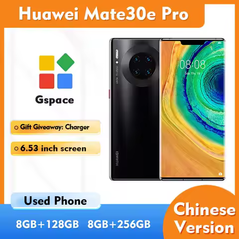 Huawei Mate 30EPro 5G SmartPhone RAM 8GB/ROM 128GB/256GB 6.53inches 2400x1176px 4500mAh Used Phone