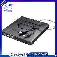 【Dealslick】DVD RW CD Writer External Optical Drive CD/DVD Player for PC