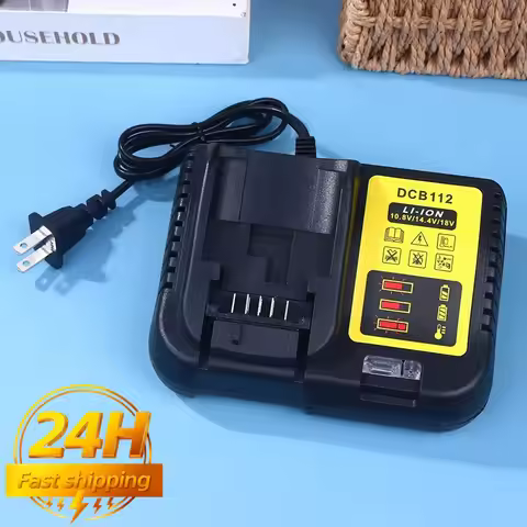 DCB112 2A Lithium Battery Charger For Dewalt 10.8V 12V 14.4V 18V 20V DCB206 DCB205 DCB204 DCB203 DCB