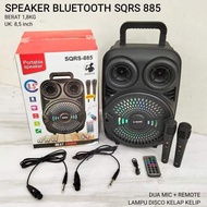 SPEAKER BLUETOOTH PORTABLE SQRS-885 Bonus 2 Mic Karaoke Wireless Speker Blutot 2 Mix Karoke SQ885