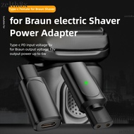 ZELTH Electric Shaver Converter, Display Light Overvoltage Protection Type-c Shaver Adapter, 6W PVC 