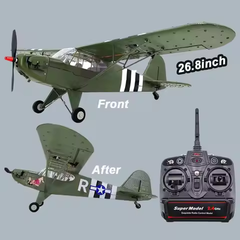 Large 1:16 Brushless Power Remote Control Retro Piston Propeller Fighter 3D Gyroscope Aerobatic Remo