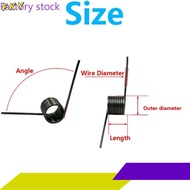 【FKY-CB】5pcs d1.2mm OD6/7/8/9/10/11/12mm V-shaped spiral torsion spring angle 60/90/120/180 degrees