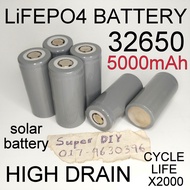 lifepo4 32650 5000mAh 3.2V LFP Lithium Iron Phosphate high drain rechargeable Battery for solar elec