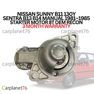 NISSAN SUNNY B11 130Y SENTRA B13 B14 MANUAL 1981–1985 STARTER MOTOR 8T OEM RECON 3 MONTH WARRANTY