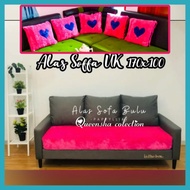 COD Alas Sarung Sofa + 5 Sarung Bantal Sofa Tamu Bulu Rasfur Ukuran 170X100cm 3 2 Seater Tempat Dudu