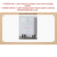 EZIFIX 2 door shoe cabinet / storage cabinet / console cabinet - 4 tingkat / rak kasut / almari kasut bertutup