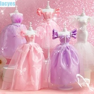 LACYES Princess Toy Outfit, Dress Skirt DIY Doll's Clothes Kit, Fashion Designer Wear Handmade Doll's Dress Material Kids Girl