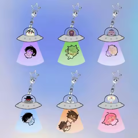 Mizi Sua Alien Stage Keychain Anime Peripheral Hyuna Luka Till Ivan Pendant Airship Cosplay Alien St