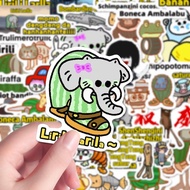 98张美国山海经贴纸网络梗图抽象表情包贴画diy装饰手机手账桌面98 American Classic of Mountains and Seas stickers online meme drawi