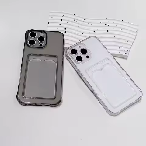 For iPhone 16 15 14 13 12 11 Pro Xs Max Mini 16e X XR 7 8 6 6S Plus SE 2020 Case Clear ID ATM Card S