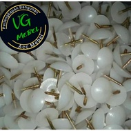 500 PCS: Rattan Nails White Threaded Nails Plastic Bakpao Nails Furniture Table Leg Nails