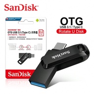 Sandisk SDDDC3 PENDRIVE 2 In 1 OTG Type-C USB3.1 FLASH DRIVE 64GB 128GB 256GB Pen Drive