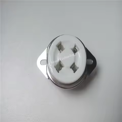 Ceramic Tube Socket 4 Pin Tube Sockets Holder GZC4-2 GZC4-2-G Silver Foot For 300B 2A3 274A 811 Hifi