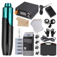Rotary Tattoo Pen Machine Kit Set With 20pcs Cartridges Needles High-Speed Powerful Motor Tattoo Pen